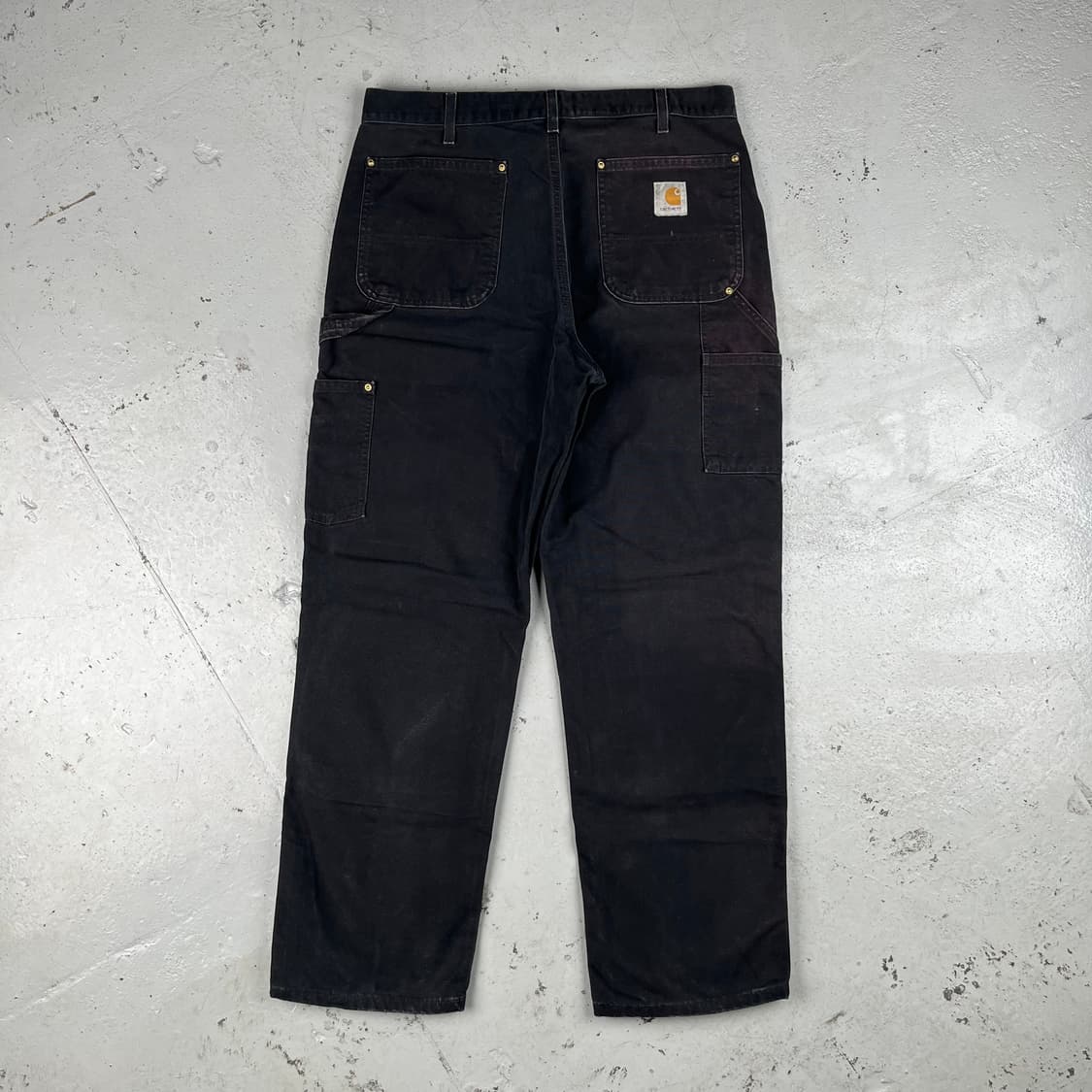 빈티지 칼하트 더블니B01 블랙 워크팬츠 상품이미지3