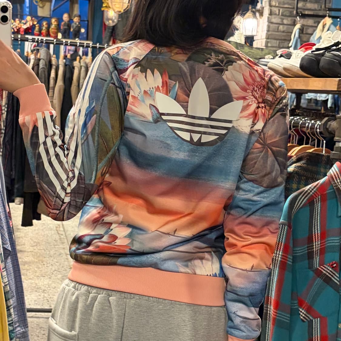 adidas 아디다스 파이어버드 핑크 플라워 져지 상품이미지9