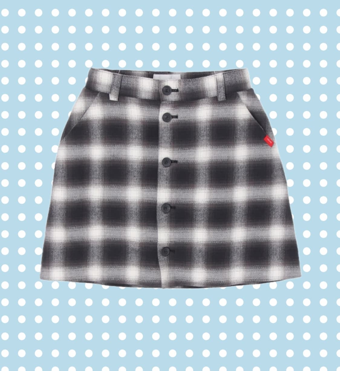 키르시 체크 스커트 상품이미지1