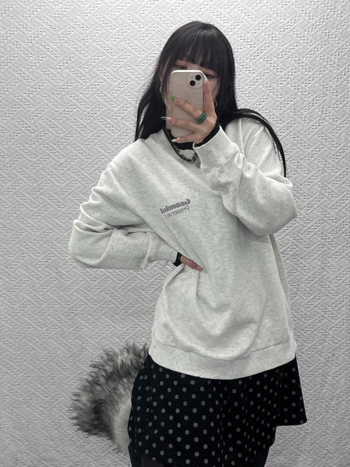 그라미치 모던 캐주얼 프리저브 잇 맨투맨 XL C09087 상품이미지2