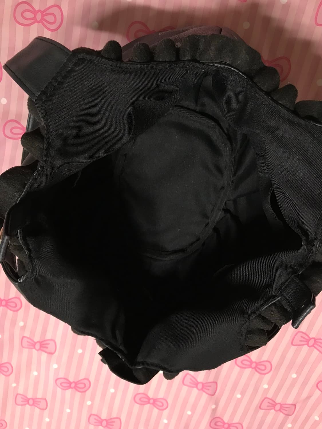 헬로키티 가죽 프릴 키티도트 토트백  상품이미지6