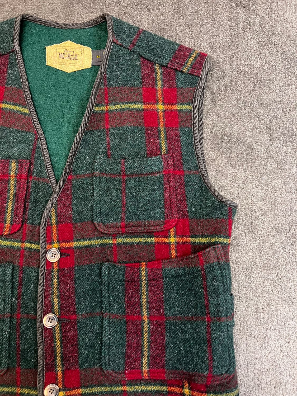 울리치 체크 울 베스트 상품이미지2