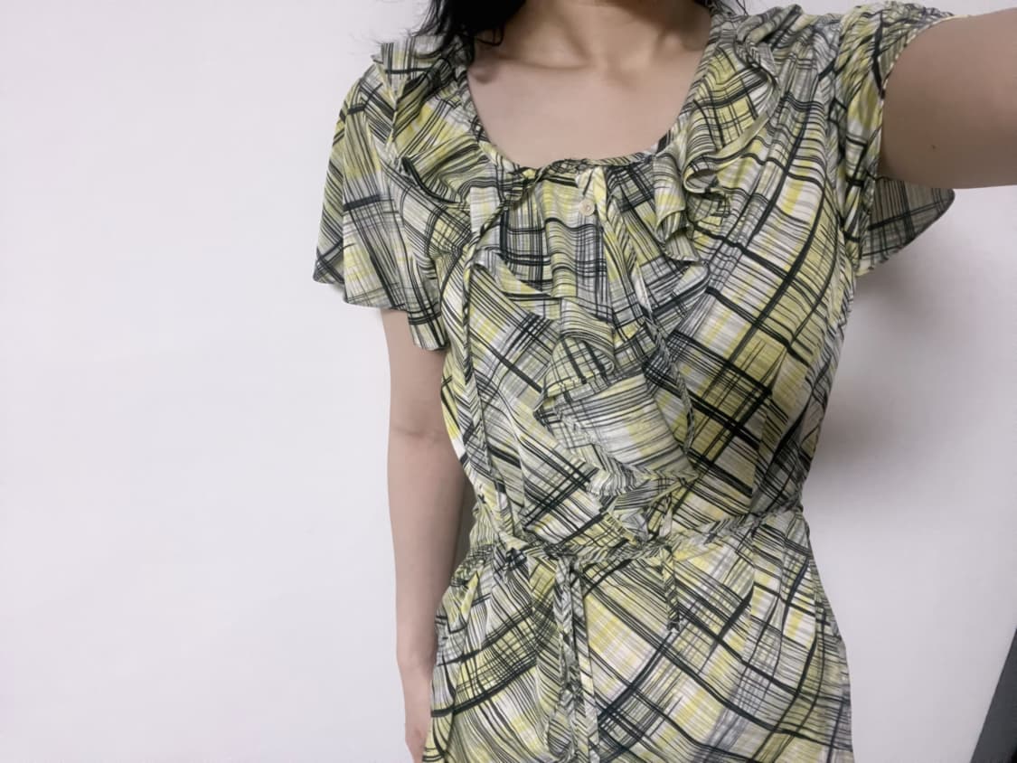 checkered blouse 상품이미지3