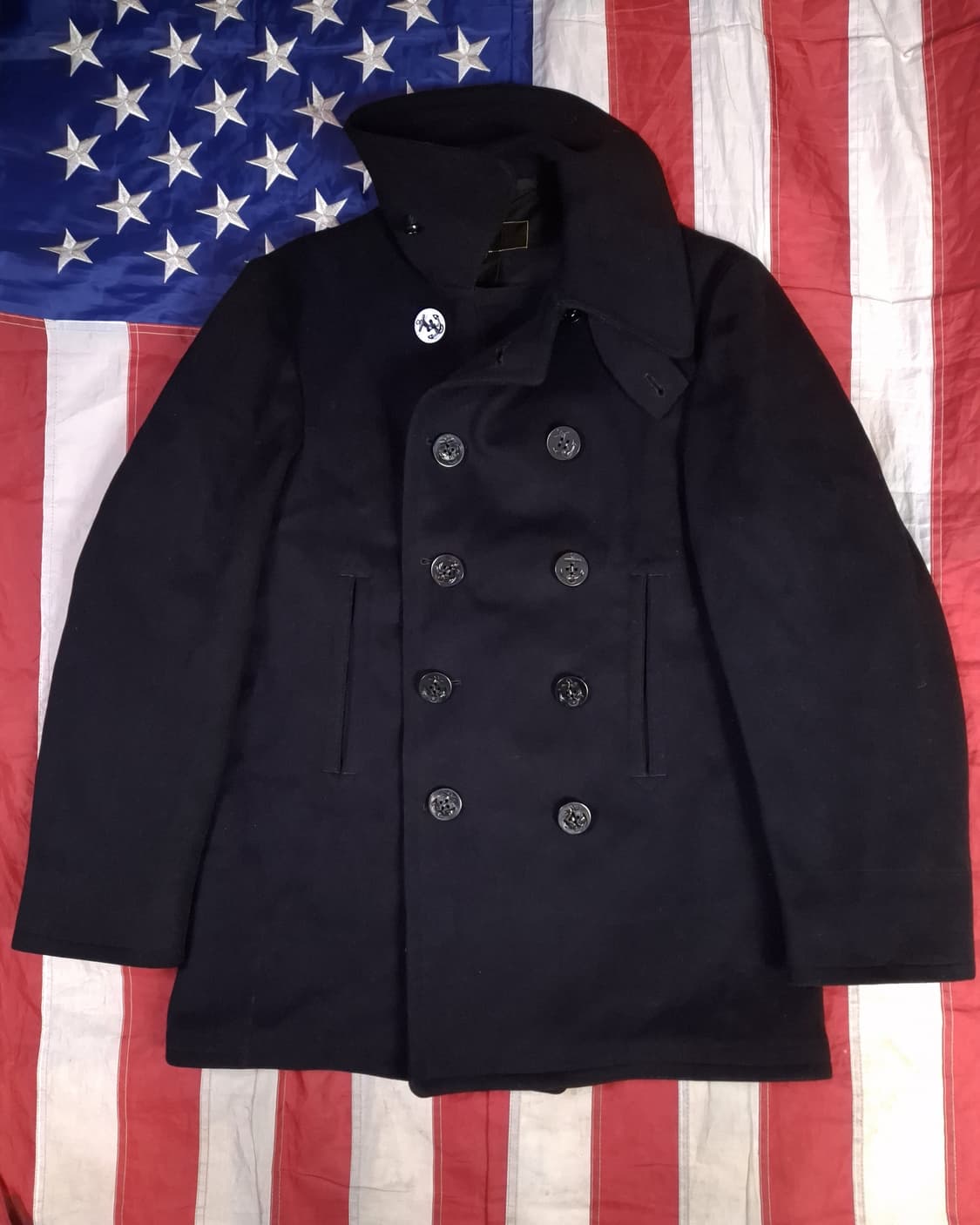 오리지날 WW2 미해군 울 피코트 상품이미지1