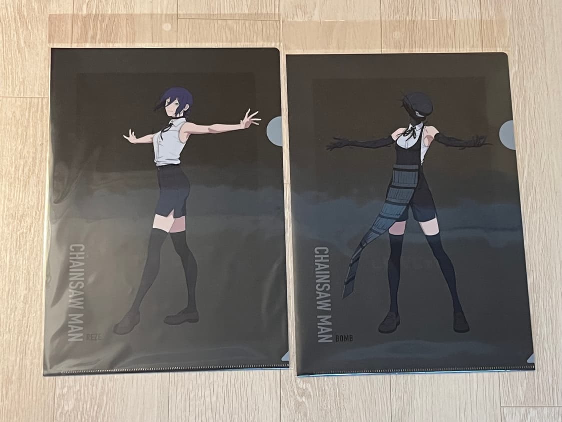 도쿄 base yard tokyo 한정 – 체인소맨 레제 클리어파일 세트 상품이미지4