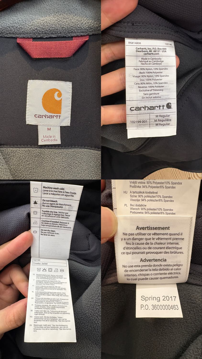 칼하트 크로울리 자켓 상품이미지10