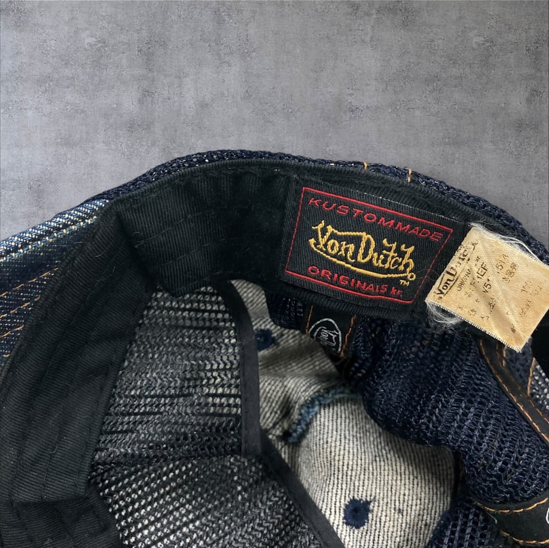 본더치 데님 베이직 로고 메쉬 캡 상품이미지5