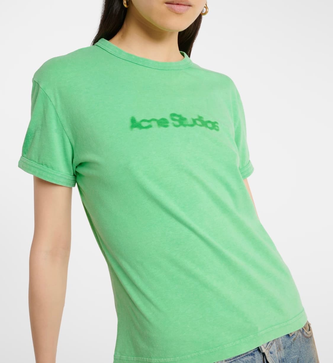아크네 스튜디오 로고 코튼 티셔츠  상품이미지5