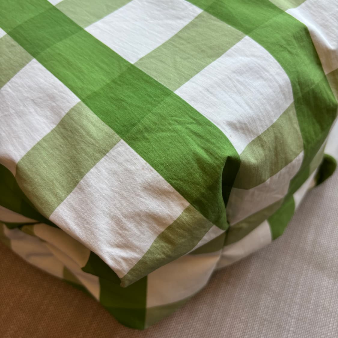 ORR 오르 그린 깅엄 체크 쇼퍼백 숄더백  상품이미지7