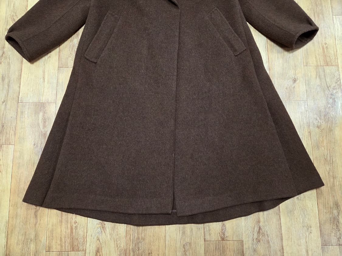 마인(MINE) 라쿤블렌드 와이드카라 핸드메이드코트 프리사이즈 상품이미지6