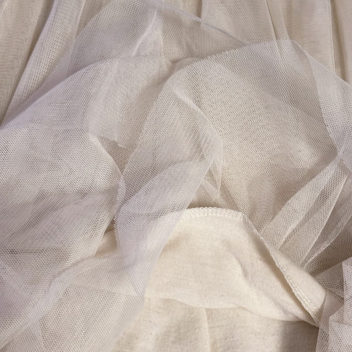 (이체시에눌) 일본 히메갸루 4단 캉캉 샤 포인트 핀터깔 화이트 스커트  상품이미지2