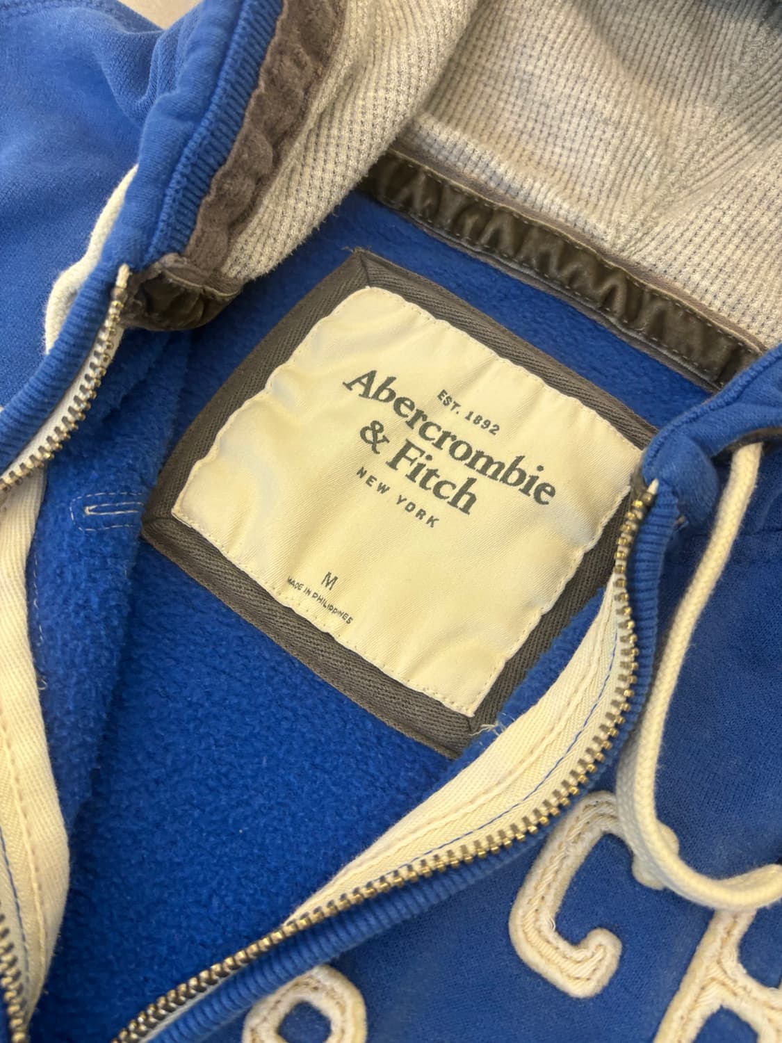 아베크롬비 1892 후드집업 블루 상품이미지8