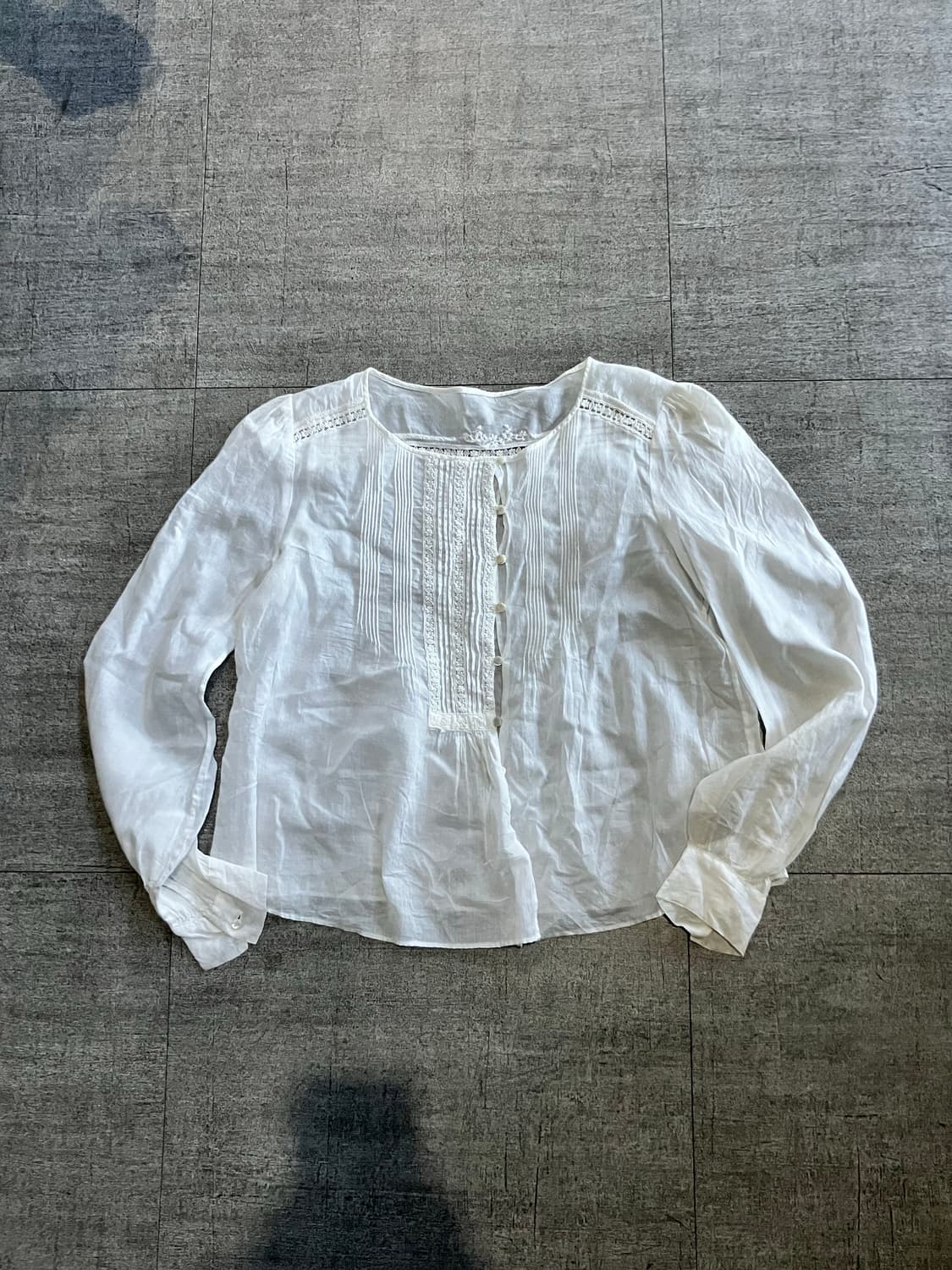 일본빈티지 하구미모리걸 달천깔페어리 영국프린세스공주 프렌치 린넨블라우스 상품이미지1