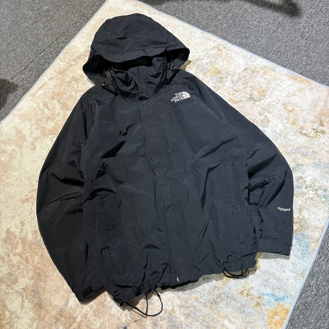 노스페이스 하이벤트 블랙 후드 바람막이 상품이미지1
