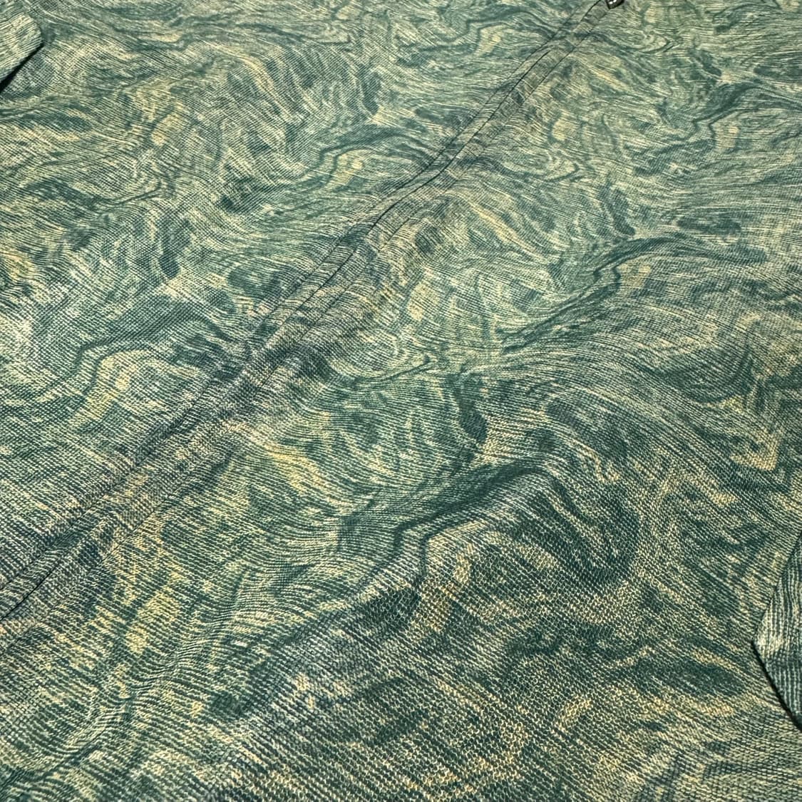 토가 비릴리스(TOGA VIRILIS) 그린 매쉬 마블 프린트 블루종 상품이미지5