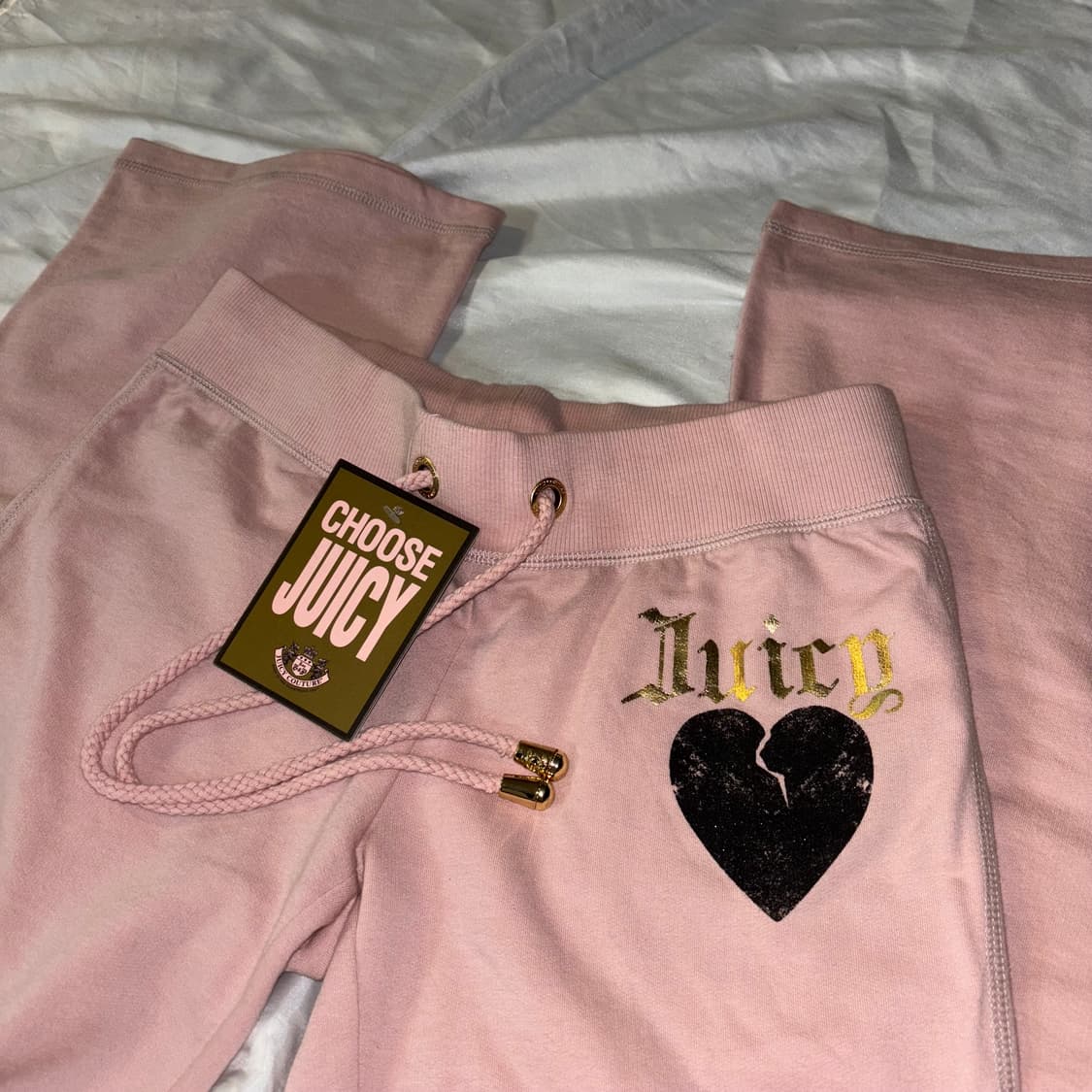 쥬시꾸뛰르 부츠컷 핑크 트레이닝 팬츠 상품이미지3