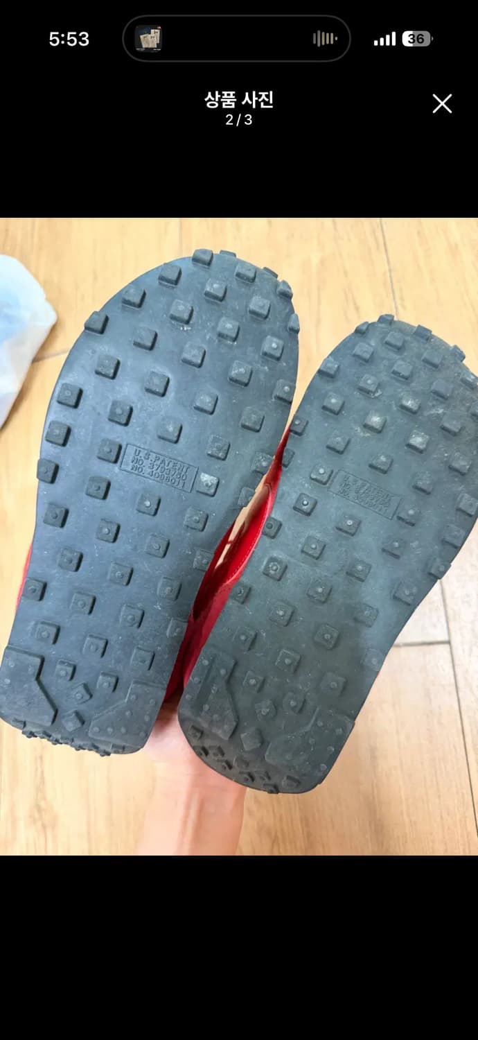 나이키 데이브레이크 빨강 운동화 235 상품이미지2