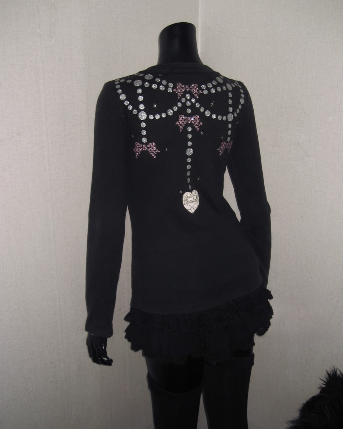 트랄라라 TRALALA 글리터 프린팅 롱슬리브 탑 히메갸루 상품이미지9