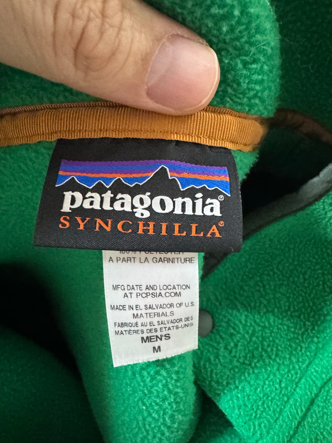 M 파타고니아 신칠라 그린/그레이 상품이미지4