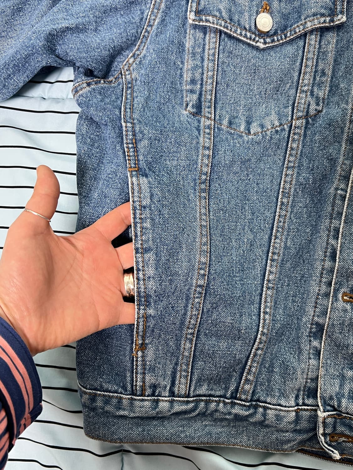 JOE SAYS 빈티지 워싱 데님 트러커 자켓 (S급 컨디션, 워크웨어/ 상품이미지4