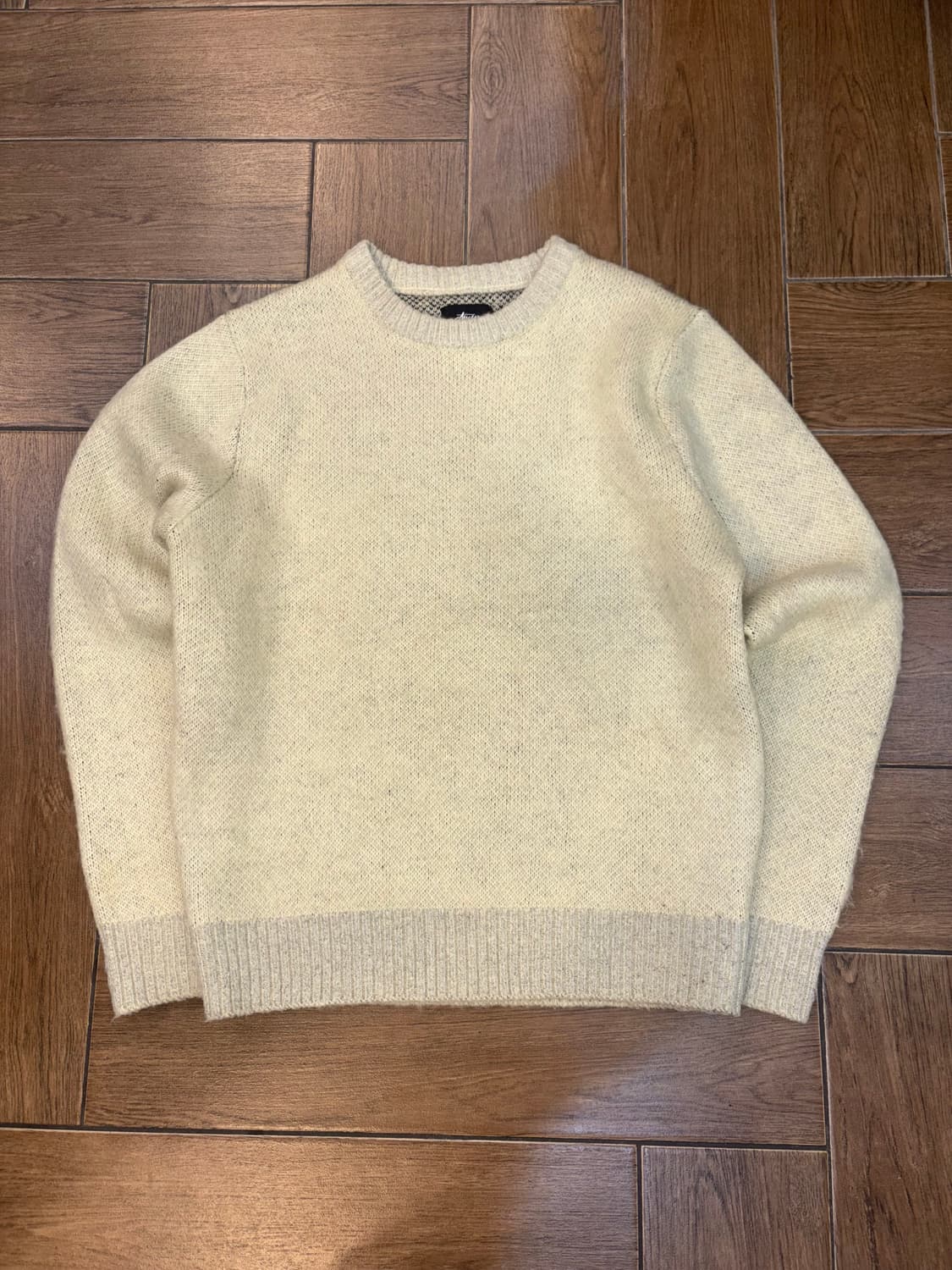 스투시 8볼 헤비 브러쉬드 모헤어 스웨터 - 크림 ( 레어 )  상품이미지7