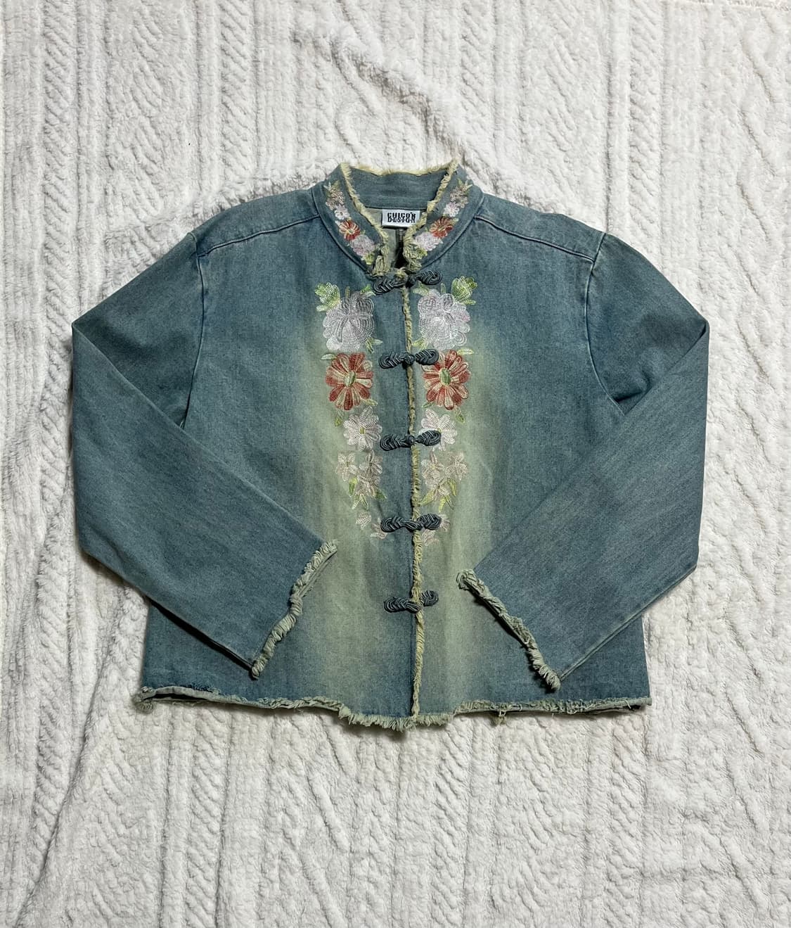 와이즈걸큐빈파우닝레이어룸 오리엔탈 치파오 청자켓 상품이미지1