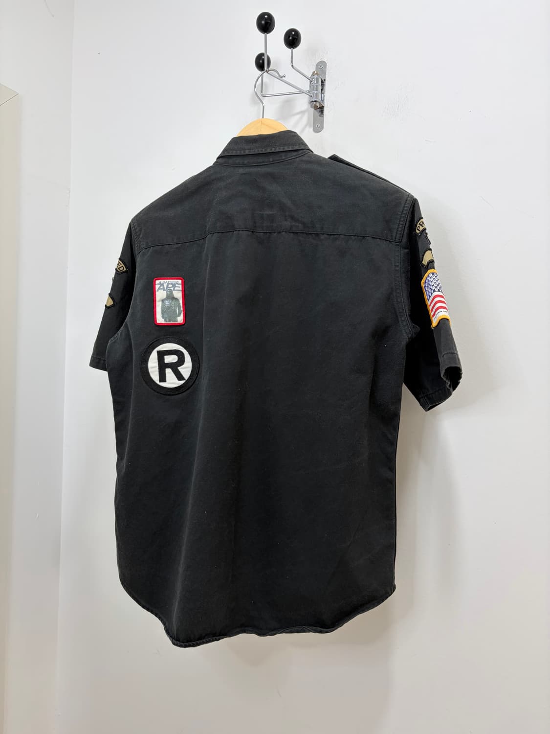 00s Bape 밀리터리 사파리 반팔 셔츠형 자켓 상품이미지7