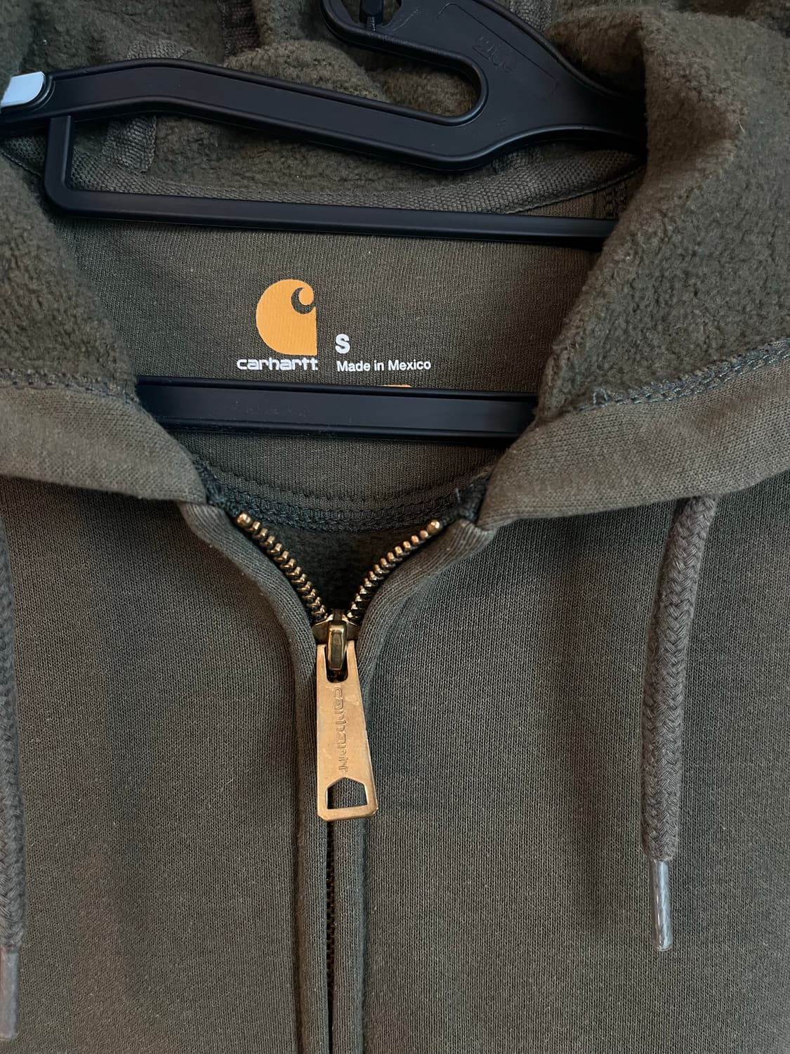 칼하트 후드집업 올리브 카키 (S size) 상품이미지4