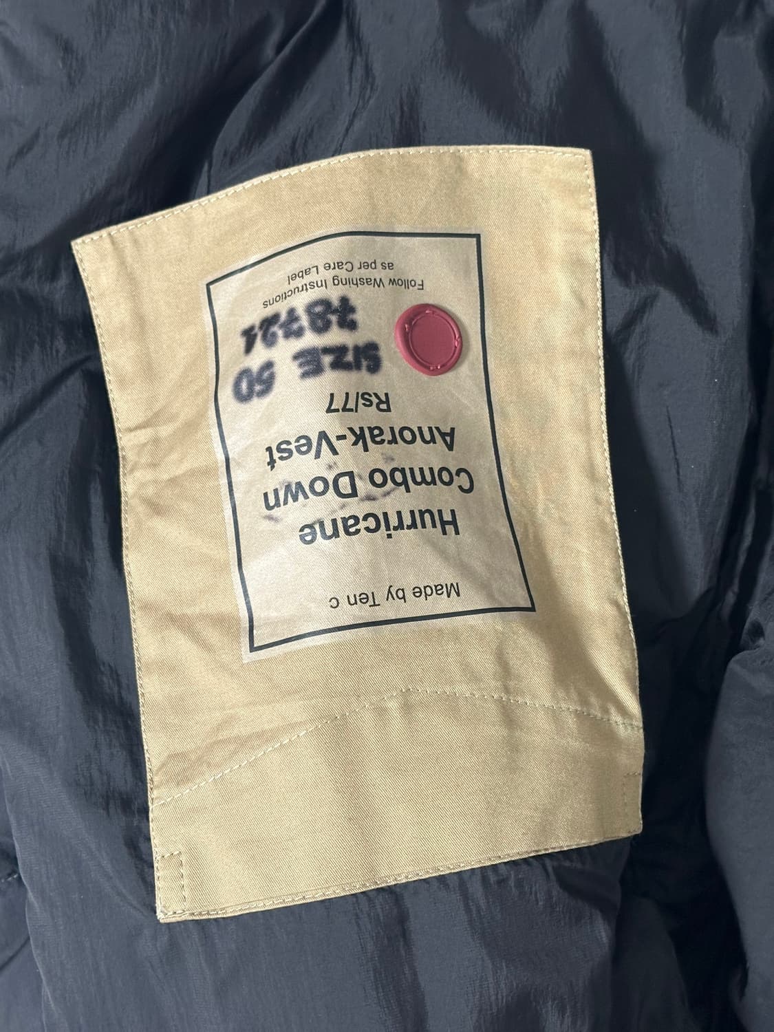 텐씨 허리케인 콤보 아노락 다운 상품이미지9