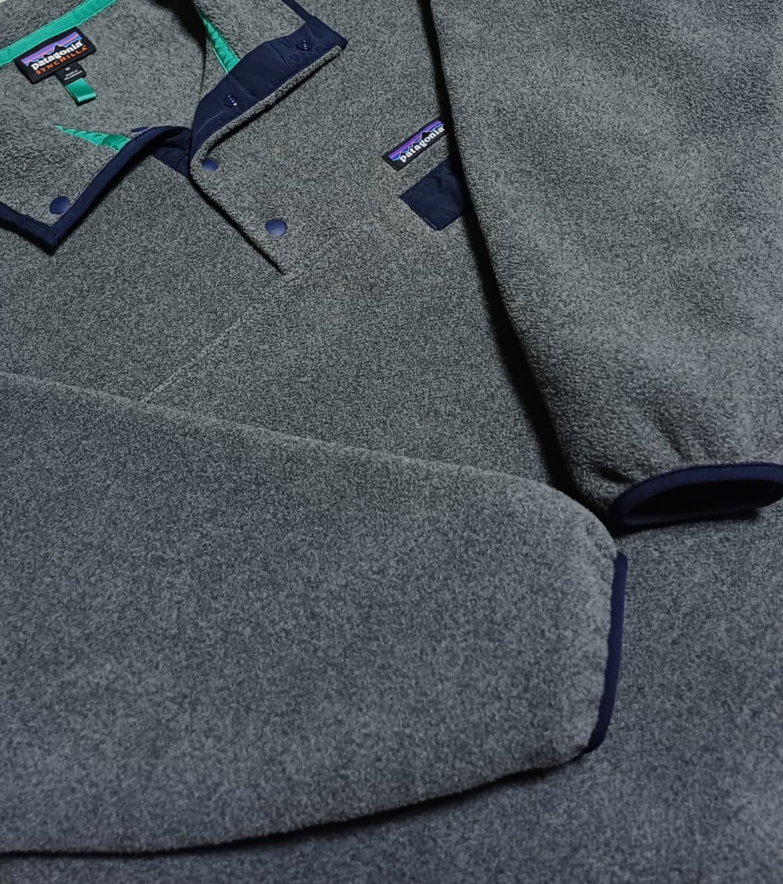 🇳🇮 [M] 파타고니아 신칠라 스냅티 - 니켈 / 네이비 블루 상품이미지8