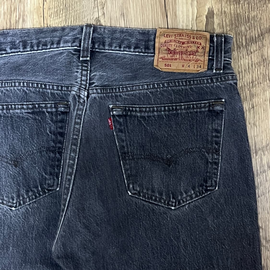 90s USA 리바이스501 원블랙 [32] 상품이미지4