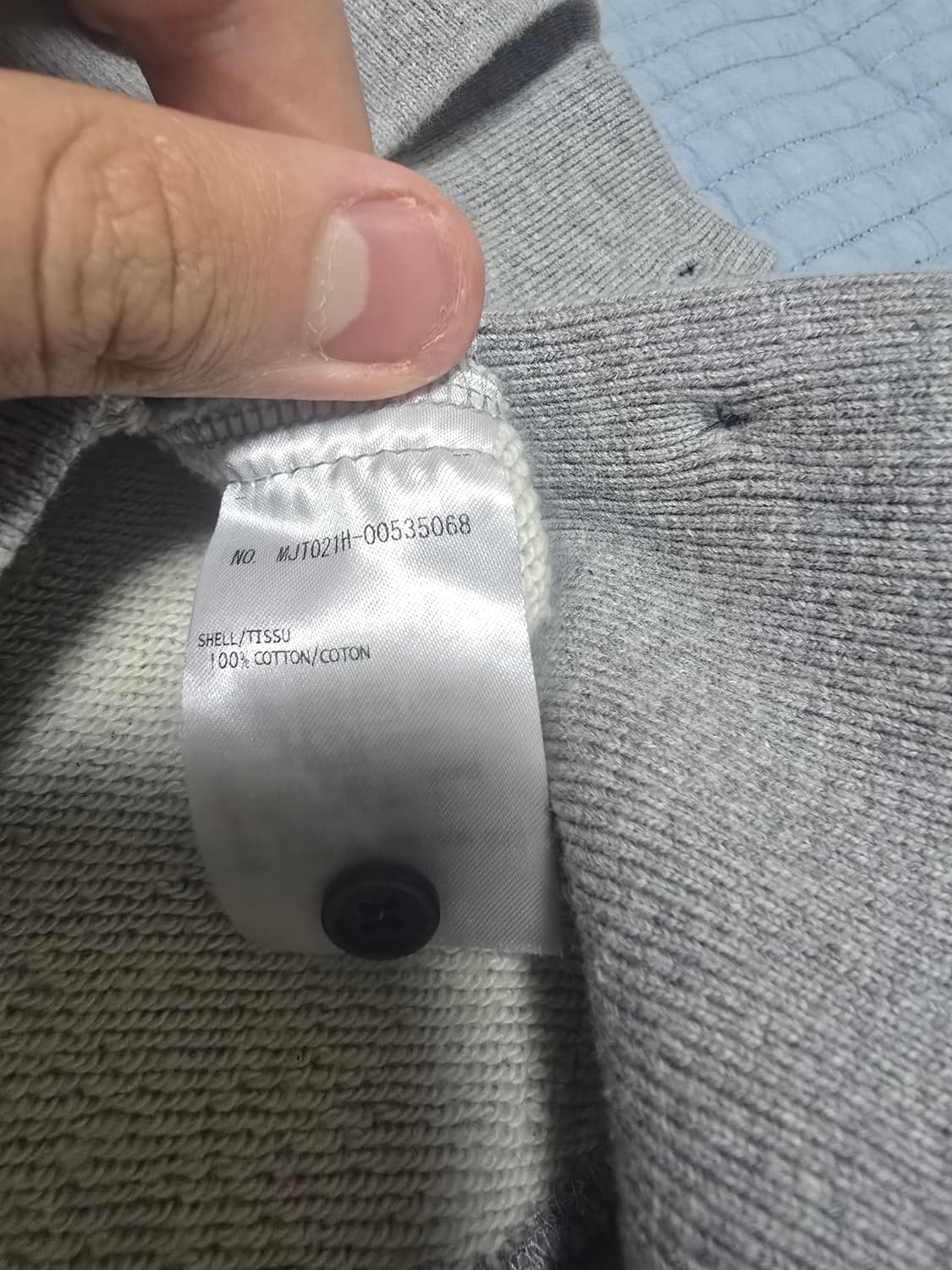 (새상품급/2)톰브라운 라이트 그레이 맨투맨(정품) 상품이미지7