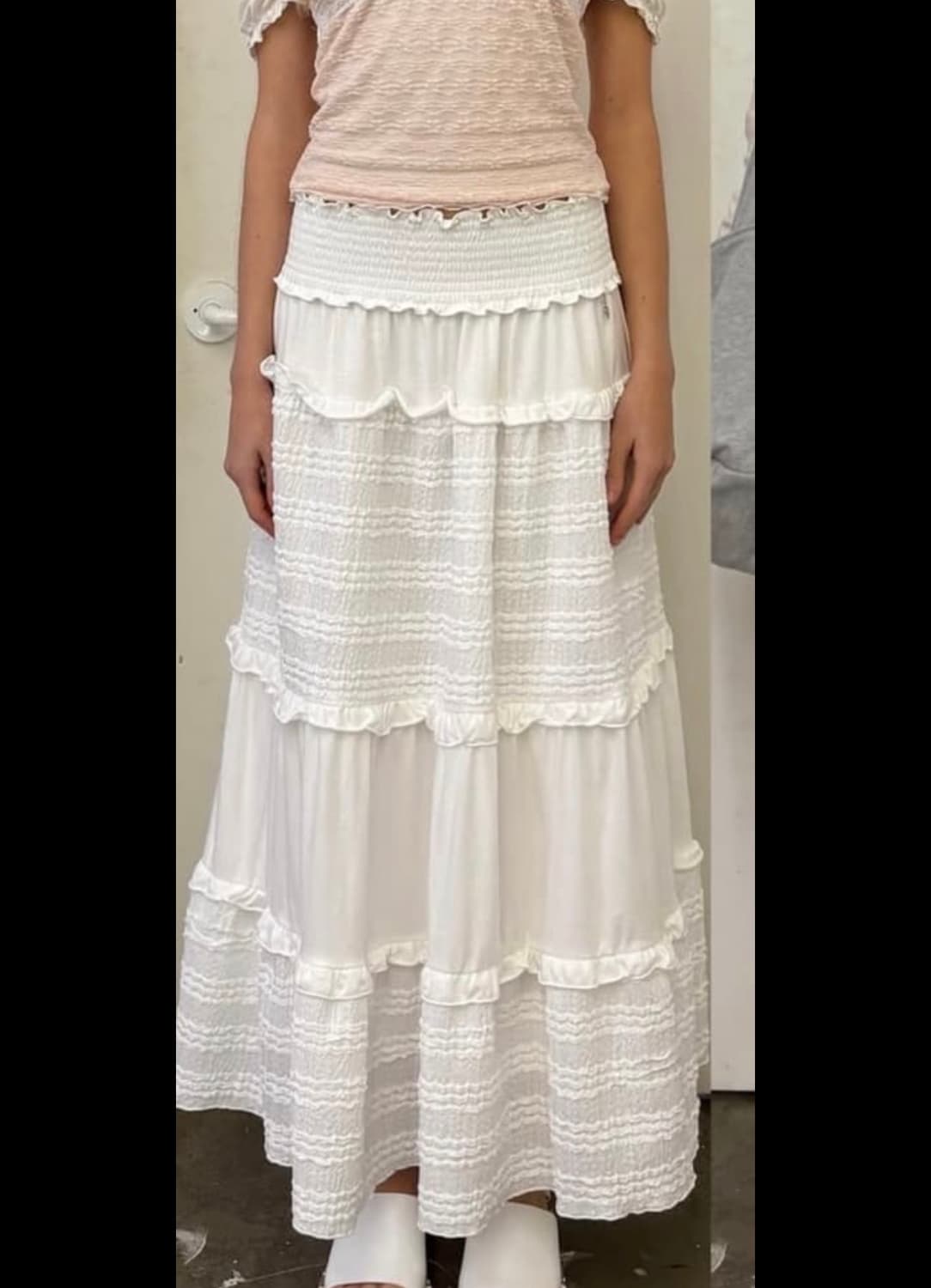 쓰리타임즈 스모킹 롱스커트 롱치마 상품이미지2