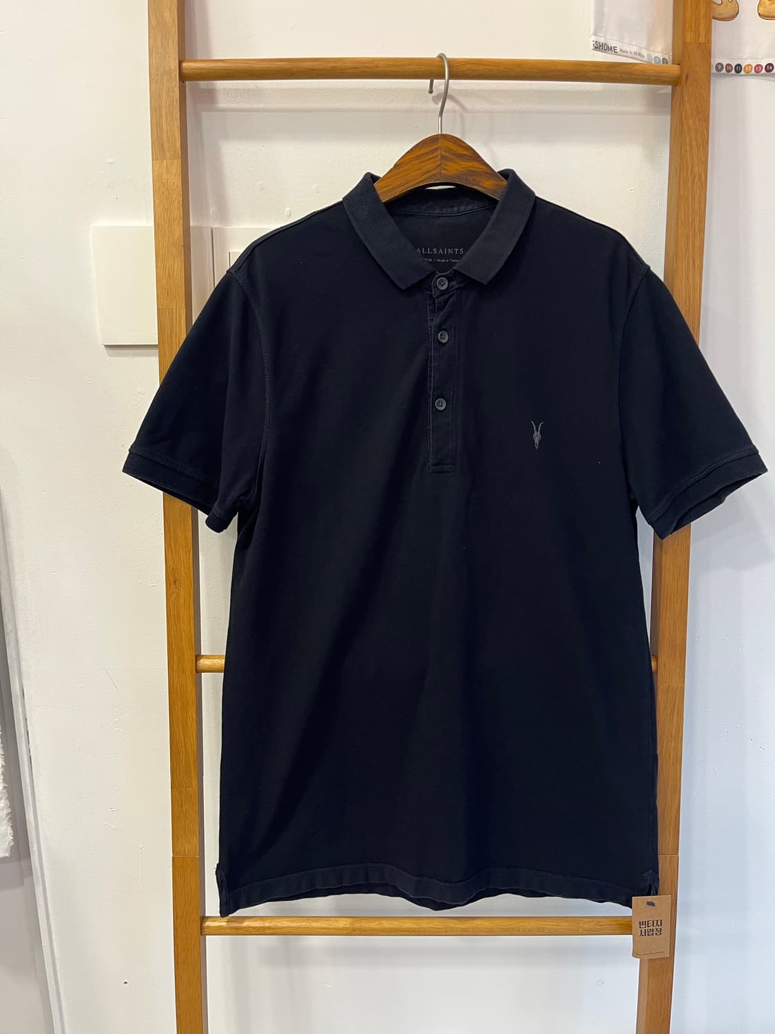 [M] 올세인츠(AllSaints) 정품 시그니처 램스컬 카라티 블랙 상품이미지1