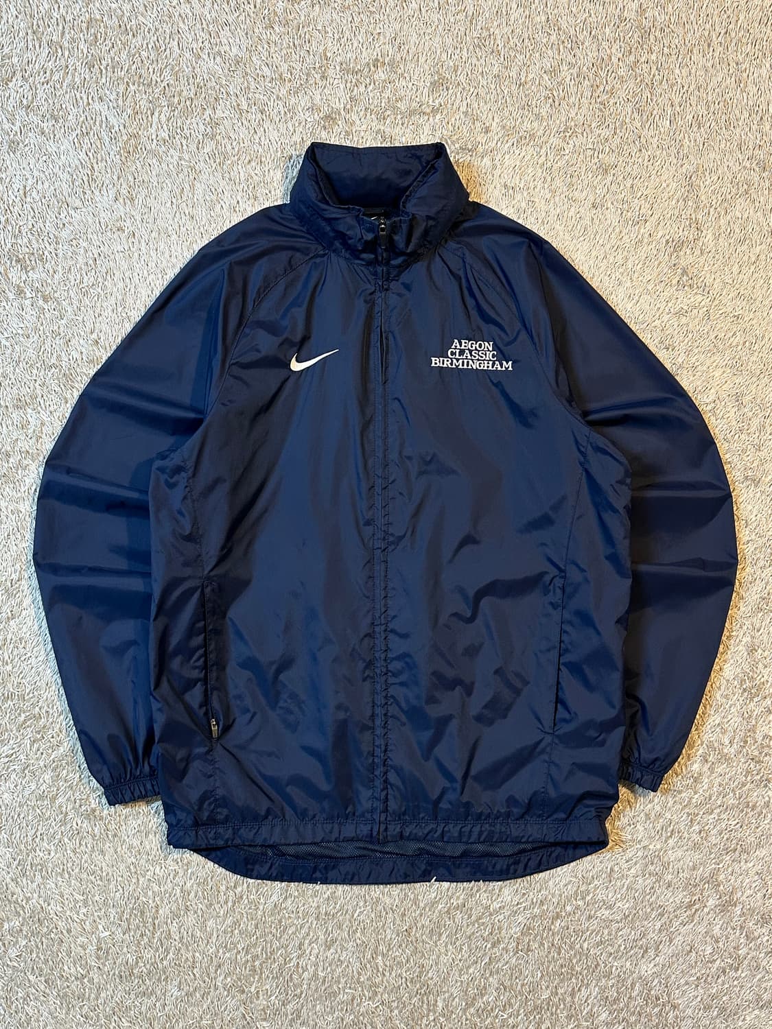 희귀) 나이키 스우시 버밍엄 클래식 바람막이 자켓 네이비 상품이미지1