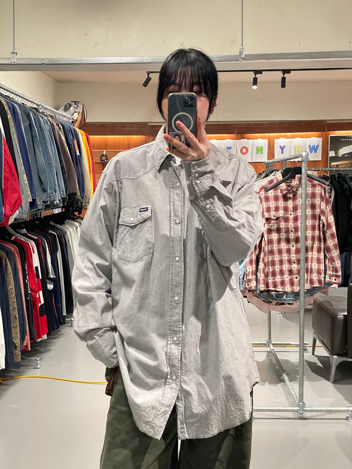 랭글러 빅사이즈 웨스턴 셔츠   상품이미지1