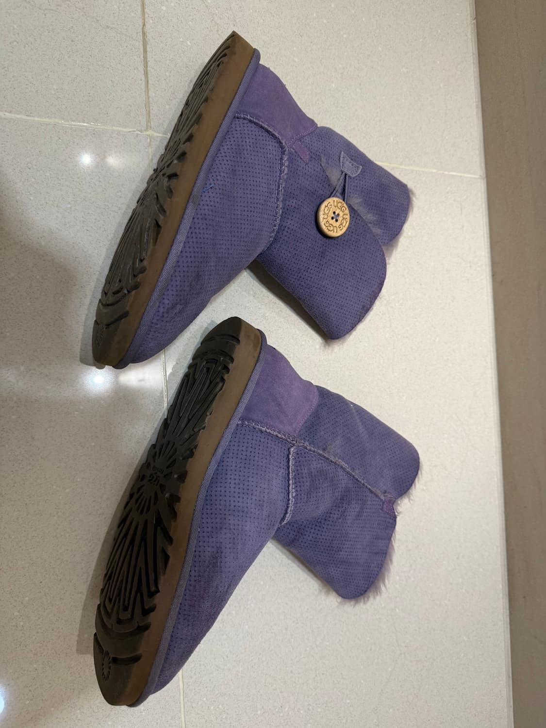 UGG 어그 부츠 240 퍼플 연보라 앵클부츠 롱부츠 털신 여성부츠 어그 상품이미지2