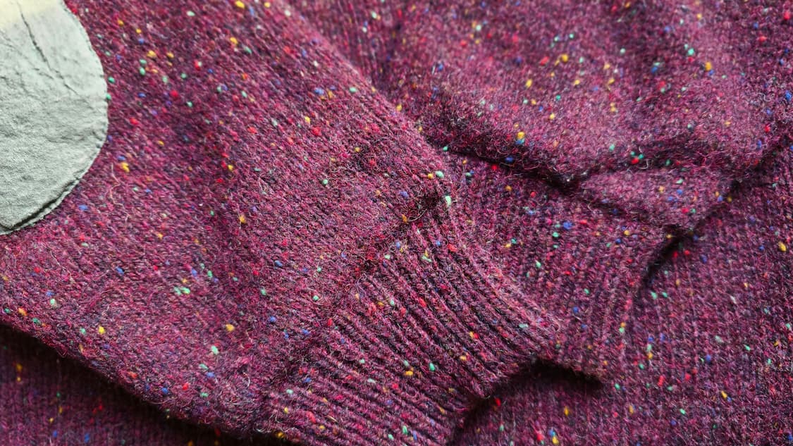 빈티지 버건디 니트 L  상품이미지2