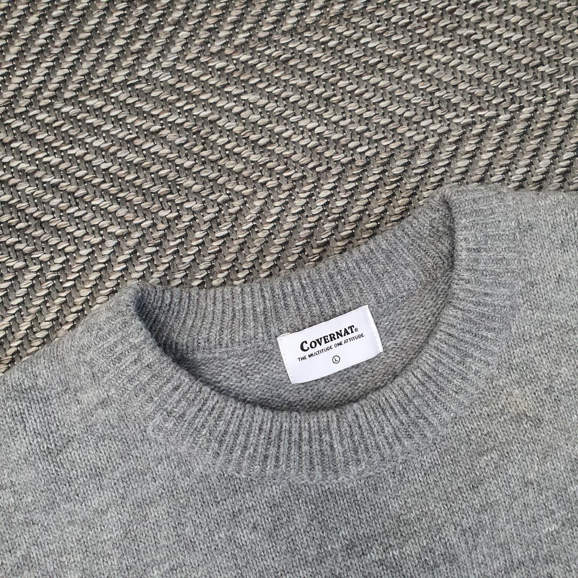 커버낫 오버핏 니트 스웨터 남자105 상품이미지2