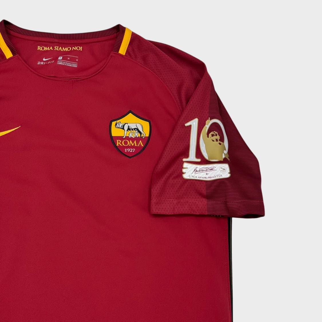 17-18 AS로마 홈 No.10 프란체스코 토티 상품이미지5