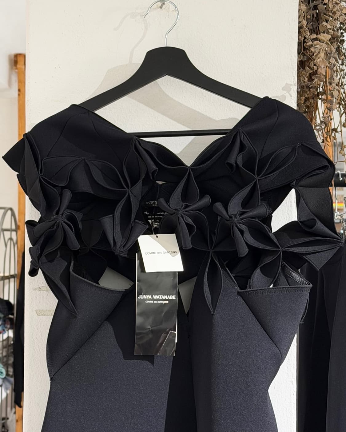 준야 와타나베 블랙 나일론 스컬프쳐 드레스 상품이미지4