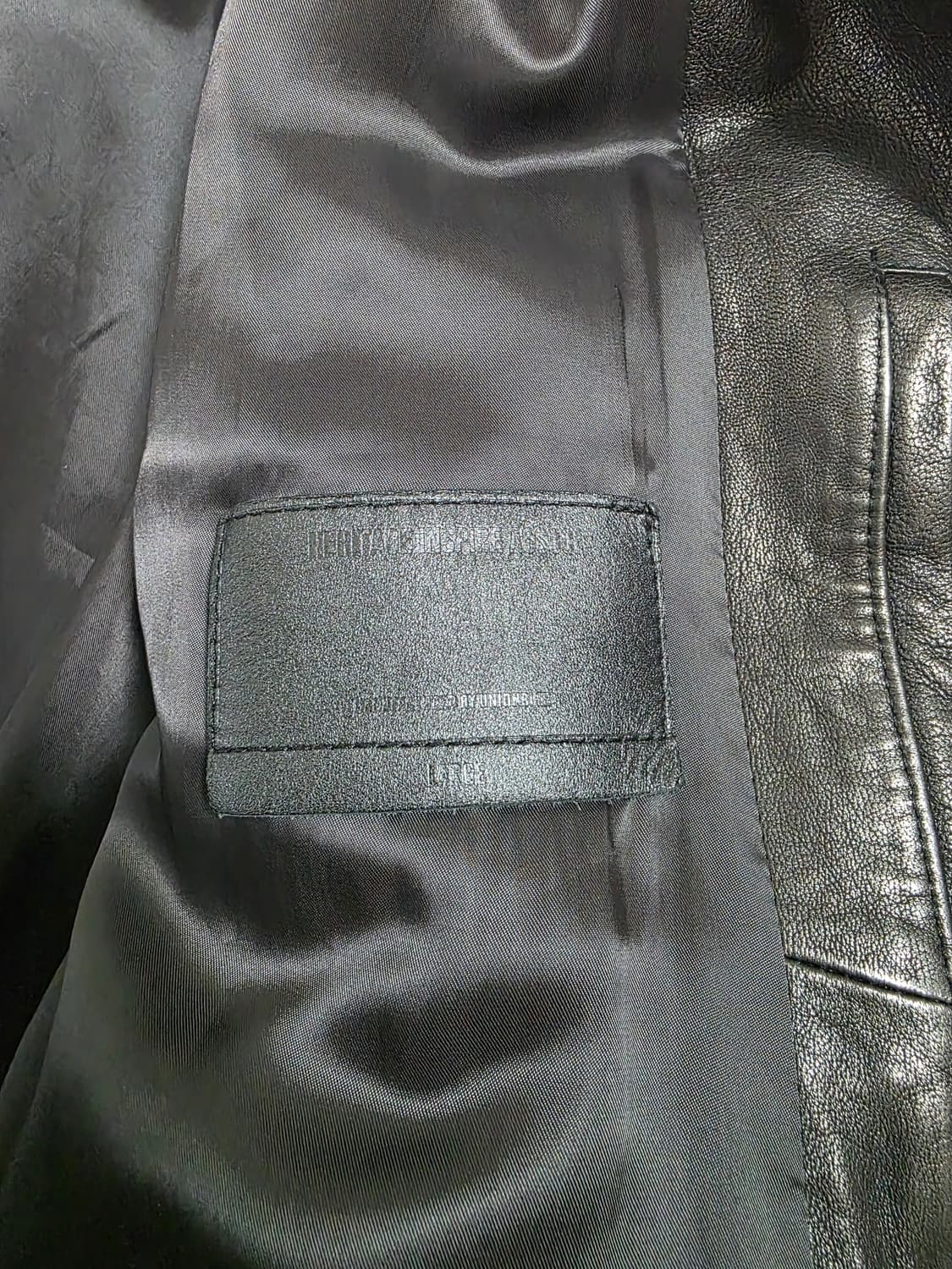 [L] 유니온블루 레더 램스킨 싱글자켓 상품이미지3