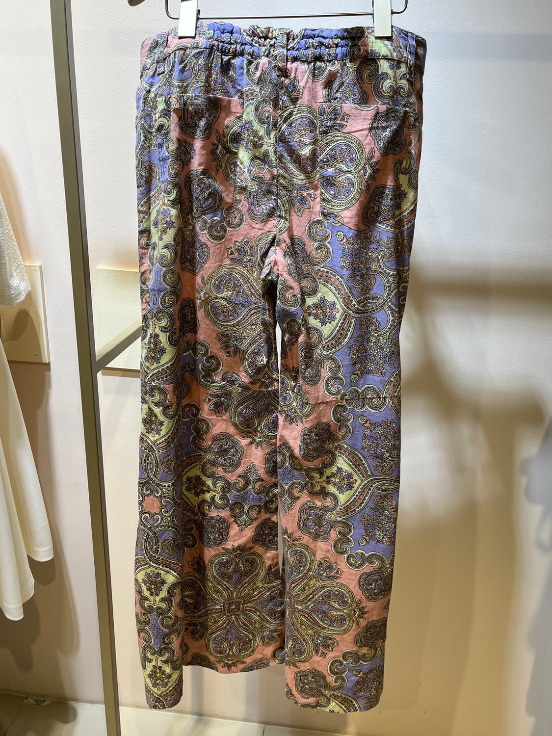 일본Thutty 핑크 페이즐리 나팔 통바지 상품이미지2