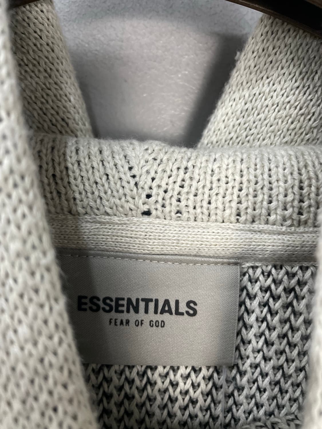 에센셜 풀오버 오트밀 니트 후드티 H1184 상품이미지6