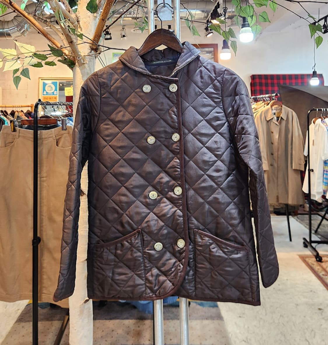 MACKINTOCH 매킨토시 브라운 퀄팅 카라 자켓 상품이미지1