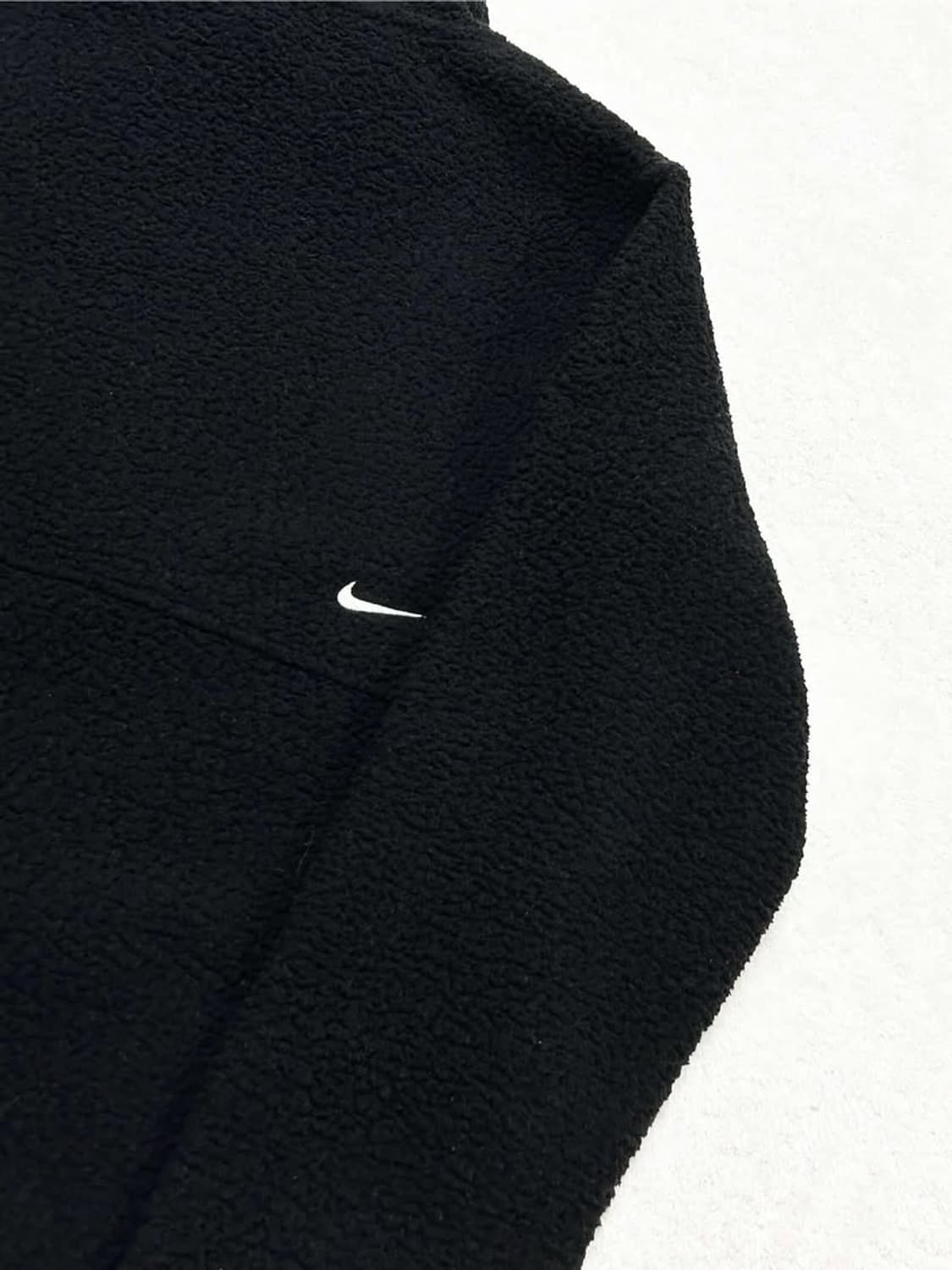 나이키 자수로고 블랙 뽀글이 후드 상품이미지8