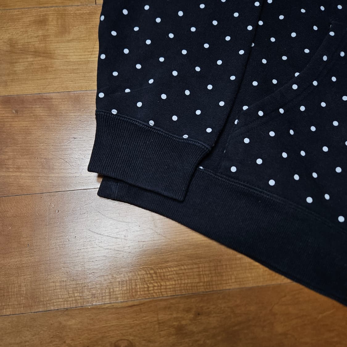 스투시 도트 후드티 블랙 L 상품이미지2