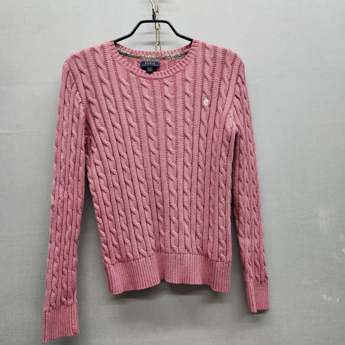 폴로랄프로렌 로고 꽈배기 니트 S 상품이미지1