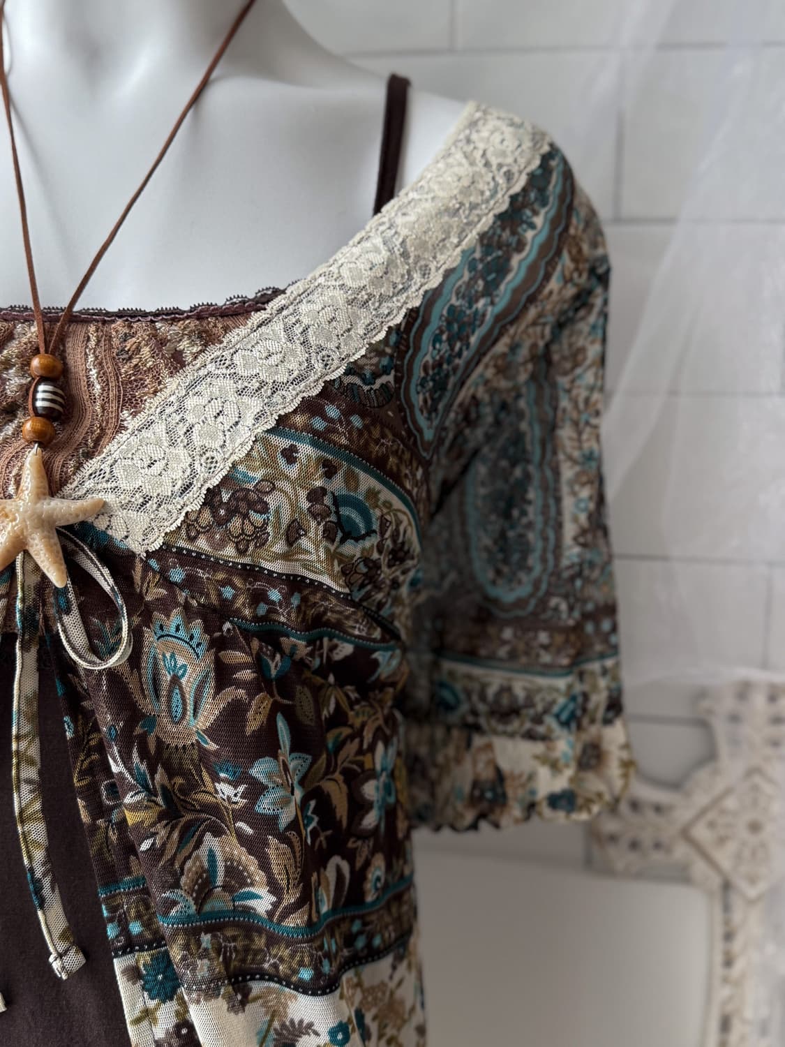 Oriental Floral Robe Cardigan 0402 상품이미지3