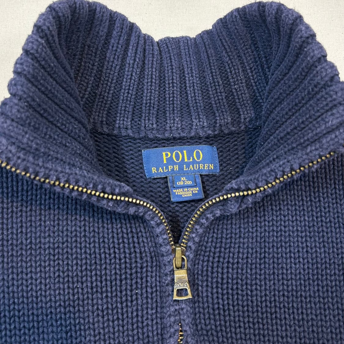 S) 폴로 랄프로렌 네이비 성조기 반집업 스웨터 니트 상품이미지4